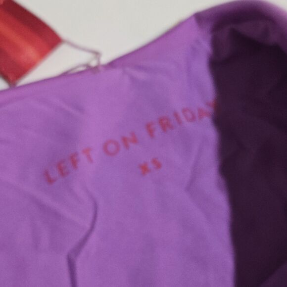 NEW Left On Friday Hi Tide Bikini Bottom XS Punch Fuchsia Pinup Beach Swimsuit - Picture 9 of 13